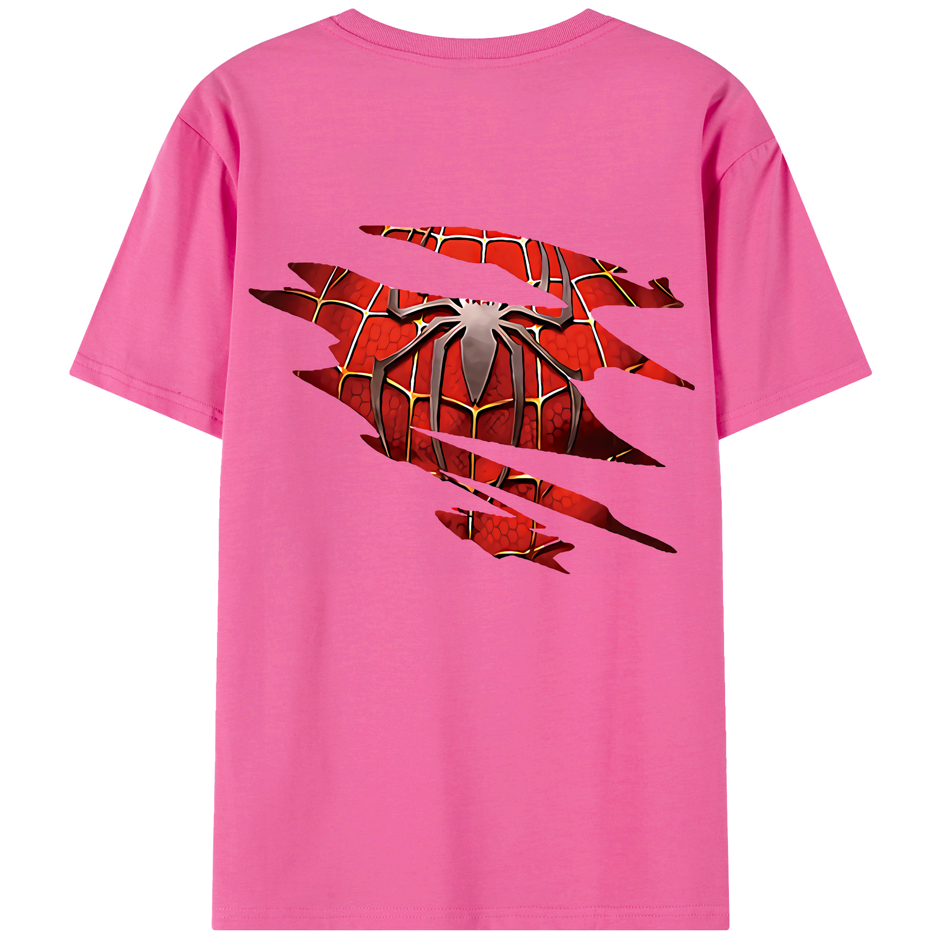（画像用） Spider Man スパイダーマン レディース半袖Tシャツ(バックプリント)